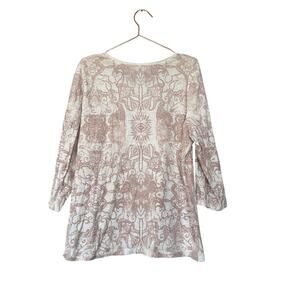 Zenergy by Chicos cream with tan embellished size 3 large